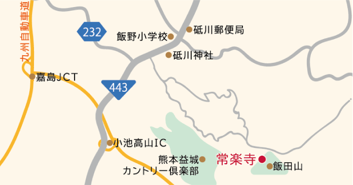 常楽寺周辺の地図