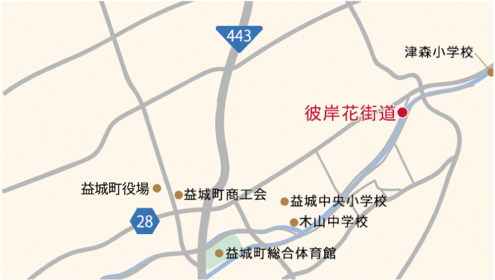 彼岸花街道　地図