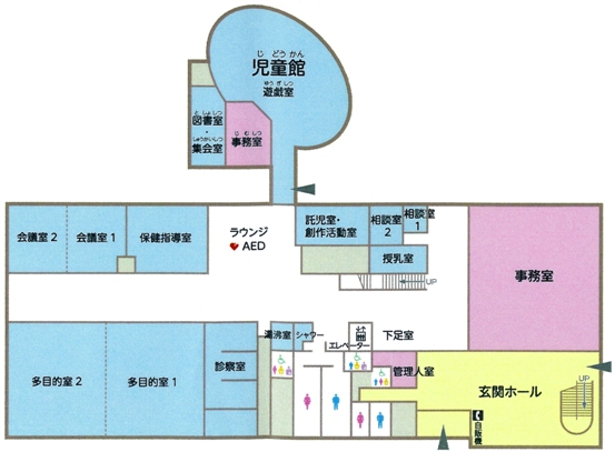 フロアマップ 保健福祉センター 益城町