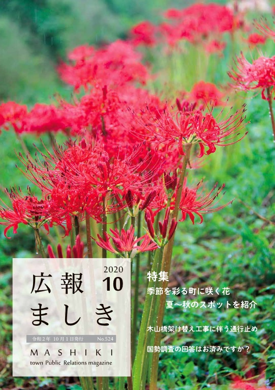 広報ましき10月号表紙の画像