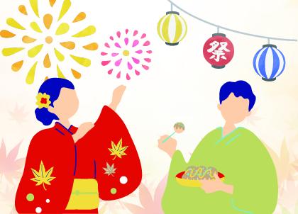 秋祭りイメージの画像
