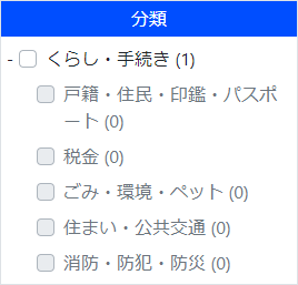 分類の指定イメージ