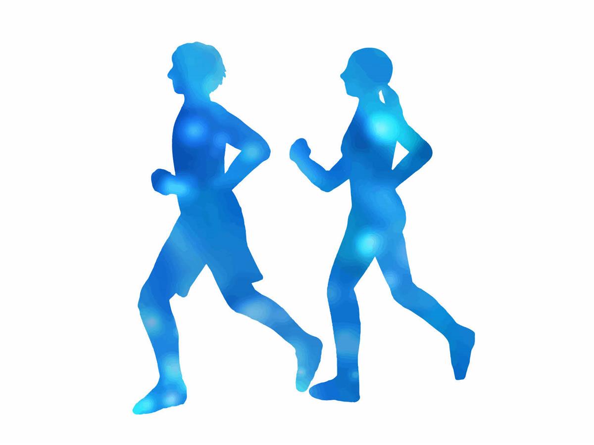 リレーマラソンイメージ（走る人）の画像