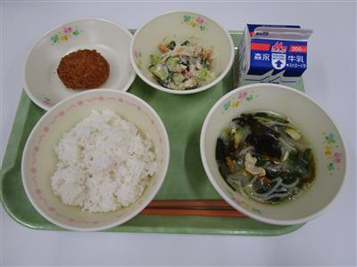 今日の給食
