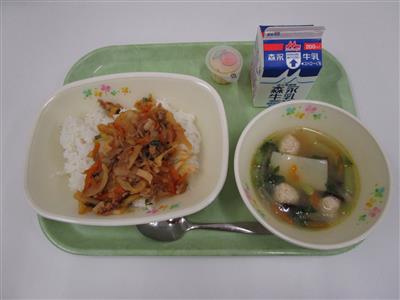 今日の給食