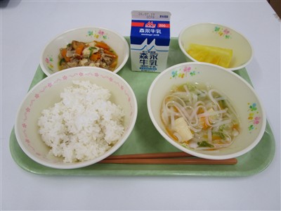 今日の給食
